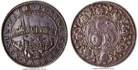 Basel. City Medallic 2 Taler ND (c. 1710)-IDB AU55 NGC, KM130, Dav-1742A, HMZ-298a. 53.67gm. Deeply toned and struck, yielding an overall commendable ...