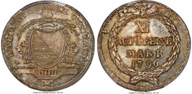 Zurich. Canton Taler 1796 MS66 PCGS, KM175. Fully original, with luxurious patination throughout both the obverse and reverse and charming accenting t...