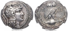 ATTICA. Athens. Ca. 165-42 BC. AR tetradrachm (29mm, 16.45 gm, 12h). NGC Choice XF 3/5 - 5/5. New Style coinage, Roman occupation under Sulla. 86-84 B...
