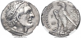 PTOLEMAIC EGYPT. Ptolemy I Soter (305-282 BC). AR stater or tetradrachm (25mm, 13.74 gm, 12h). NGC Choice XF 4/5 - 3/5. Alexandria, ca. 300-285 BC. Di...