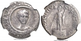 Augustus (27 BC-AD 14). AR denarius (18mm, 3.30 gm, 4h). NGC Fine 4/5 - 3/5. L. Mescinius Rufus, moneyer, 16 BC. SC OB RP CVM SALVT IMP CAESAR AVGVS C...