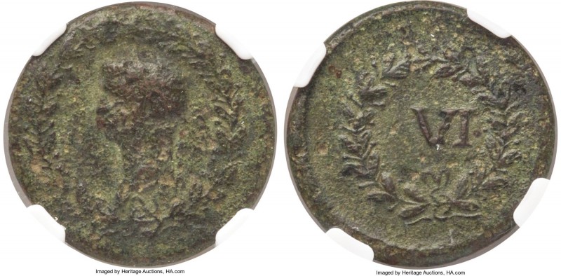 ROMAN EMPIRE. Anonymous. Ca. early 1st Century AD. AE tessera (24mm, 7.61 gm, 7h...