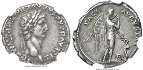 Claudius I (AD 41-54). AR denarius (19mm, 3.78 gm, 7h). NGC Choice XF S 5/5 - 5/5. Rome, ca. AD 46-47. TI CLAVD CAESAR AVG P M•TR•P•VI•IMP•XI, laureat...