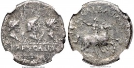 Galba (AD 68-69). AR denarius (18mm, 2.57 gm, 6h). NGC VF 4/5 - 1/5. Uncertain Gallic mint. April-late autumn AD 68. Busts of the three Gauls, Gallia ...