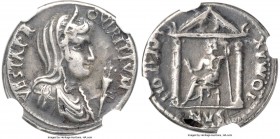 Civil War (AD 68-69). AE/AR fourrée denarius (19mm, 2.84 gm, 8h). NGC VF 4/5 - 2/5, core visible. Ancient forgery of Southern Gaul, AD 69. VESTA P R-Q...