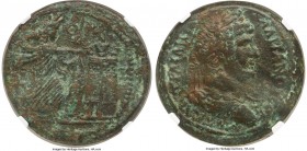 EGYPT. Alexandria. Hadrian (AD 117-138). AE drachm (35mm, 26.59 gm, 12h). NGC XF 5/5 - 3/5. Dated Regnal Year 18 (AD 133/4). AVT KAIC TPAIAN-AΔPIANOC ...