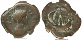 EGYPT. Alexandria. Flavia Titiana, wife of Pertinax (AD 193). AE diobol (25 mm, 8.16 gm, 11h). NGC Fine 4/5 - 4/5. Dated Regnal Year 1 (AD 193). TITIA...