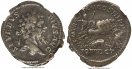 Septimus Severus (AD 193-211). AR denarius (20mm, 3.05 gm, 12h). NGC VF 5/5 - 3/5. Rome, AD 207. SEVERVS-PIVS AVG, laureate head of Septimius Severus ...