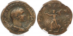 Gordian II Africanus (March-April AD 238). AE sestertius (30mm, 17.21 gm, 1h). NGC VF 4/5 - 4/5. Rome, March-April AD 238. IMP CAES M ANT GORDIANVS AF...