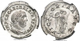 Balbinus (AD 238). AR denarius (20mm, 3.25 gm, 7h). NGC MS 5/5 - 4/5, Fine Style. Rome, AD 238. IMP C D CAEL BALBINVS AVG, laureate, draped and cuiras...
