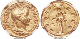 Gordian III (AD 238-244). AV aureus (19mm, 4.98 gm, 12h). NGC Choice VF 5/5 - 2/5, ex-jewelry. Rome, AD 240. IMP CAES M ANT GORDIANVS AVG, laureate, d...