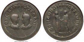 Philip I, with Philip II as Caesar (AD 244-249). AE medallion (39mm, 56.03 gm, 12h). NGC Fine 5/5 - 3/5, smoothing.  Rome, special emission, AD 244. C...