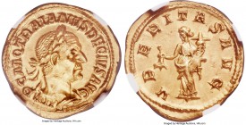 Trajan Decius (AD 249-251). AV aureus (20mm, 4.44 gm, 11h). NGC MS 5/5 - 4/5. Rome. IMP C M Q TRAIANVS DECIVS AVG, laureate, cuirassed bust of Trajan ...