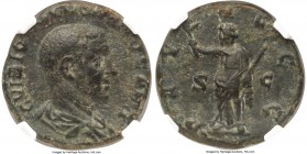 Volusian, as Caesar (AD 251-253). AE as (22mm, 6.49 gm, 12h). NGC Choice VF 4/5 - 4/5. Rome, AD 251. C VIBIO VOLVSIANO CAES, bare headed, draped bust ...