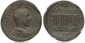 SYRIA. Emesa. Uranius Antoninus (usurper, AD 253-254). AE (32mm, 31.97 gm, 7h). NGC Choice VF 4/5 - 4/5. Dated Syrian Era 565 (AD 253/4). AVTOK C OVΛΠ...