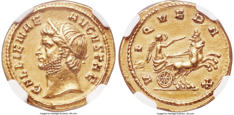 Gallienus (AD 253-268). AV aureus (21mm, 6.07 gm, 7h). NGC Choice XF 5/5 - 3/5. ...