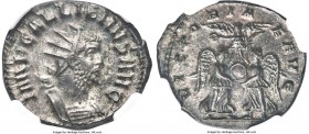 Gallienus, Sole Reign (AD 253-268). BI antoninianus (21mm, 3.39 gm, 11h). NGC Choice AU 5/5 - 4/5. Milan. IMP GALLIENVS AVG, radiate, cuirassed bust o...