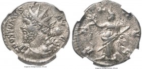Postumus (AD 260-269). BI antoninianus (20mm, 3.38 gm, 7h). NGC XF 3/5 - 4/5, Fine Style. Trier or Cologne, AD 268. POSTVMVS AV-G, radiate "heroic" bu...