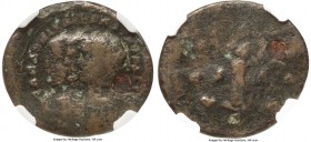 Carausius (AD 286/7-293). BI antoninianus (25mm, 3.57 gm, 7h). NGC Good 4/5 - 1/5, plugged. Camulodunum (Colchester), AD 292-293. CARAVSIVS ET FRATRES...