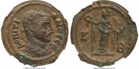 EGYPT. Alexandria. Domitius Domitianus (AD 297-298). BI tetradrachm (19mm, 7.40 gm, 12h). NGC Choice VF 5/5 - 2/5. Dated Regnal Year 2 (AD 297/298). Δ...