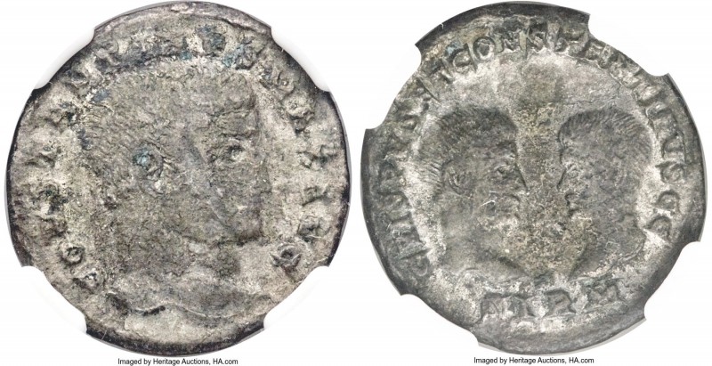 Constantine I, with Crispus and Constantine II as Caesars (AD 307-337). AR milia...