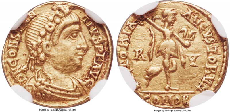 Constantius III, Western Roman Empire (8 February-2 September AD 421). AV tremis...