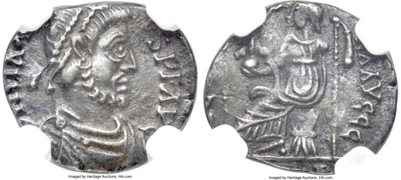 Maximus of Spain, Western Roman Empire (usurper, AD 409-411). AR siliqua (15mm, ...