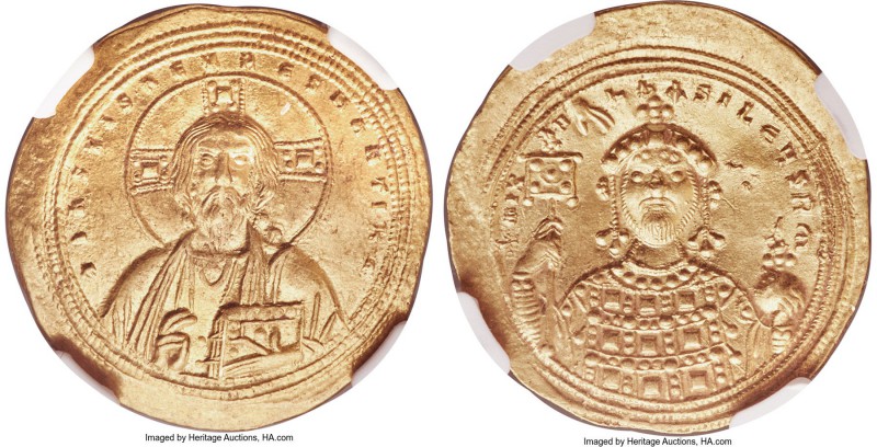 Michael IV the Paphlagonian (AD 1034-1041). AV histamenon nomisma (25mm, 4.40 gm...