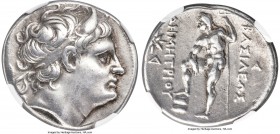 MACEDONIAN KINGDOM. Demetrius I Poliorcetes (306-283 BC). AR tetradrachm (28mm, 16.98 gm, 12h). NGC Choice VF 5/5 - 4/5. Uncertain mint, 294-288 BC. D...