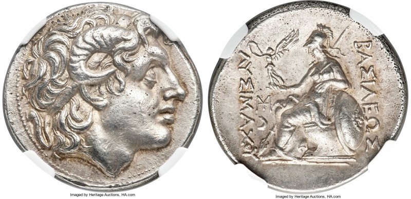 THRACIAN KINGDOM. Lysimachus (305-281 BC). AR tetradrachm (30mm, 17.22 gm, 1h). ...