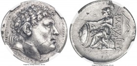 PERGAMENE KINGDOM. Eumenes I (263-241 BC). AR tetradrachm (30mm, 17.15 gm, 1h). NGC Choice AU 5/5 - 3/5, scuffs, flan flaw. Laureate head of Philetair...