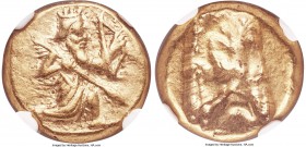 ACHAEMENID PERSIA. Time of Xerxes II-Artaxerxes II (ca. 420-375 BC). AV daric (16mm, 8.36 gm). NGC Choice XF 5/5 - 5/5. Lydo-Milesian standard. Sardes...