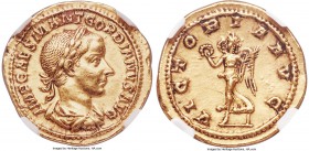 Gordian III (AD 238-244) AV aureus (20mm, 4.63 gm, 6h). NGC AU 5/5 - 3/5, edge marks. Rome, AD 238-239. IMP CAES M ANT GORDIANVS AVG, laureate, draped...