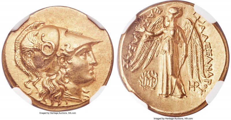 MACEDONIAN KINGDOM. Alexander III the Great (336-323 BC). AV stater (20mm, 8.57 ...