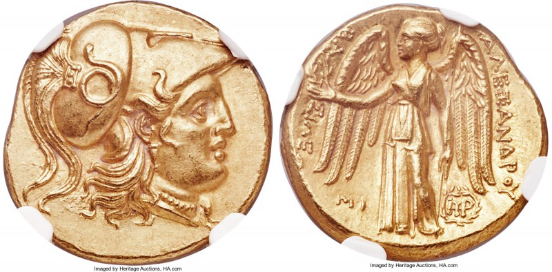 MACEDONIAN KINGDOM. Alexander III the Great (336-323 BC). AV stater (18mm, 8.61 ...