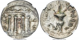 JUDAEA. Bar Kokhba Revolt (AD 132-135). AR sela (27mm, 11.67 gm, 12h). NGC MS s 5/5 - 4/5. Undated issue of Year 3 (AD 134/5). Simon (Paleo-Hebrew) on...