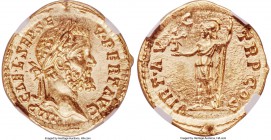 Septimius Severus (AD 193-211). AV aureus (21mm, 7.31 gm, 6h). Choice MS S 5/5 - 5/5. Rome, June-December AD 193. IMP CAE • L • SEP SE-V • PERT AVG, l...