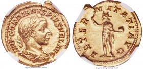 Gordian III (AD 238-244). AV aureus (21mm, 5.05 gm, 12h). NGC Choice MS 5/5 - 5/5, Fine Style. Rome, ca. AD 241-243. IMP GORDIANVS PIVS FEL AVG, laure...