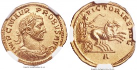 Probus (AD 276-282). AV aureus (20mm, 5.09 gm, 5h). NGC MS s 5/5 - 4/5. Antioch, 1st officina, ca. late AD 280-early AD 281. IMP C M AVR-PROBVS AVG, l...
