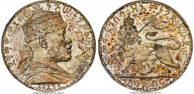 Menelik II Proof Birr EE 1892 (1900) PR66 NGC, Paris mint, KM19, Gill Y-10. An exquisite Proof offering of this highly regarded Ethiopian "Taler" issu...