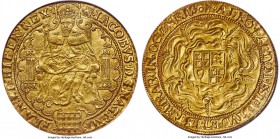 James I (1603-1625) gold Rose Ryal ND (1612-1613) AU58 NGC, Tower mint, Tower mm, Second coinage, S-2613, N-2079. A truly superlative piece, very rare...
