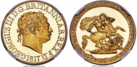 George III gold Proof Sovereign 1817 PR65 Ultra Cameo NGC, KM674, S-3785, W&R-197 (R5). A simply incredible coin and one which needs to be seen to be ...