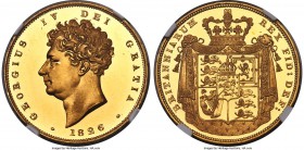 George IV gold Proof 2 Pounds 1826 PR65 Ultra Cameo NGC, KM701, S-3799. An immensely popular British Proof type, and one approaching the ceiling of qu...