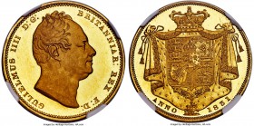 William IV gold Proof 2 Pounds 1831 PR64 Ultra Cameo NGC, KM718, S-3328, W&R-258 (R3). A fabulous specimen, serving as indisputable evidence that no t...