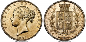 Victoria 1/2 Crown 1841 MS63+ NGC, KM740, S-3888, ESC-2176 (R3). The single-highest certified example of this rare date by NGC, with just one slightly...