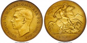 George VI gold Matte Proof 1/2 Sovereign 1937 PR64 PCGS, KM858, S-4077, W&R-443 (R7). A bona fide numismatic treasure of the absolute highest rarity. ...