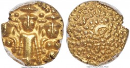 Yanaon. French Colony gold Pagoda ND (1715-1774) MS64 PCGS, Pondichery mint, KM69, Lec-34. 12mm. An incredibly rare Pagoda variety, which we have not ...