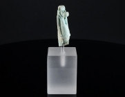 AN EGYPTIAN FAIENCE AMULET OF TAWERET (THOERIS) Late Period, 26th-30th Dynasty, 664-342 BC. A well modelled representation of the hippopotamus-headed ...