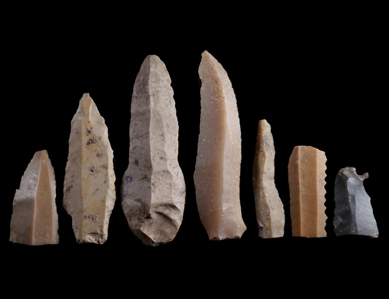 A GROUP OF SEVEN EARLY NEOLITHIC TOOLS Circa 6000-5000 BC. Neolithic Europe. A g...