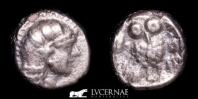 Athens, Attica Silver Obol 0.80 g. 9 mm. Ancient Greek 460-455 BC. gVF